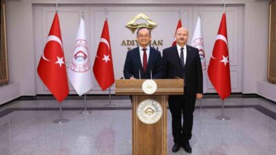 Adıyaman’a gelen Çin Halk Cumhuriyeti Ankara Büyükelçisi Jiang Xuebin ve