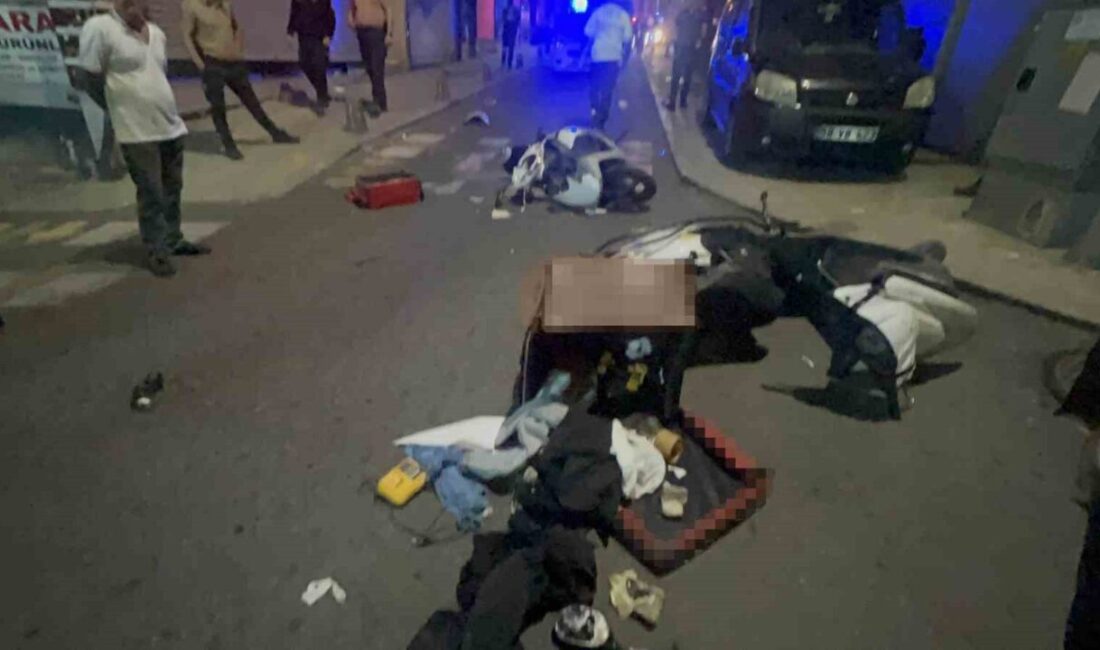 Tekirdağ’ın Çorlu ilçesinde bir grup genç arasında çıkan tekme ve