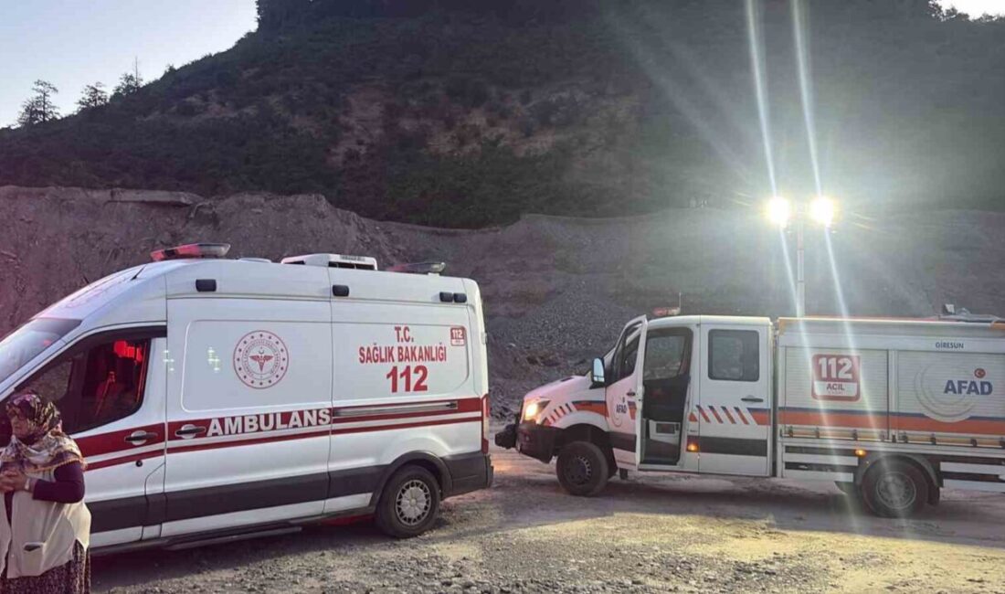 Giresun’un Tirebolu ilçesinde etkili olan sağanak yağışların ardından dere sularının