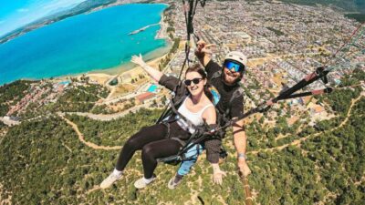 Aydın’ın Didim ilçesinde ilk kez düzenlenen Havacılık Festivali, paramotor ve
