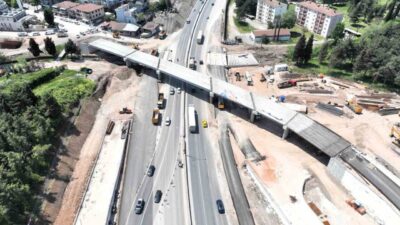 Kocaeli’de D-130 Karayolu’nun trafik yükünü omuzlayacak projede sona yaklaşılıyor. Yaklaşık