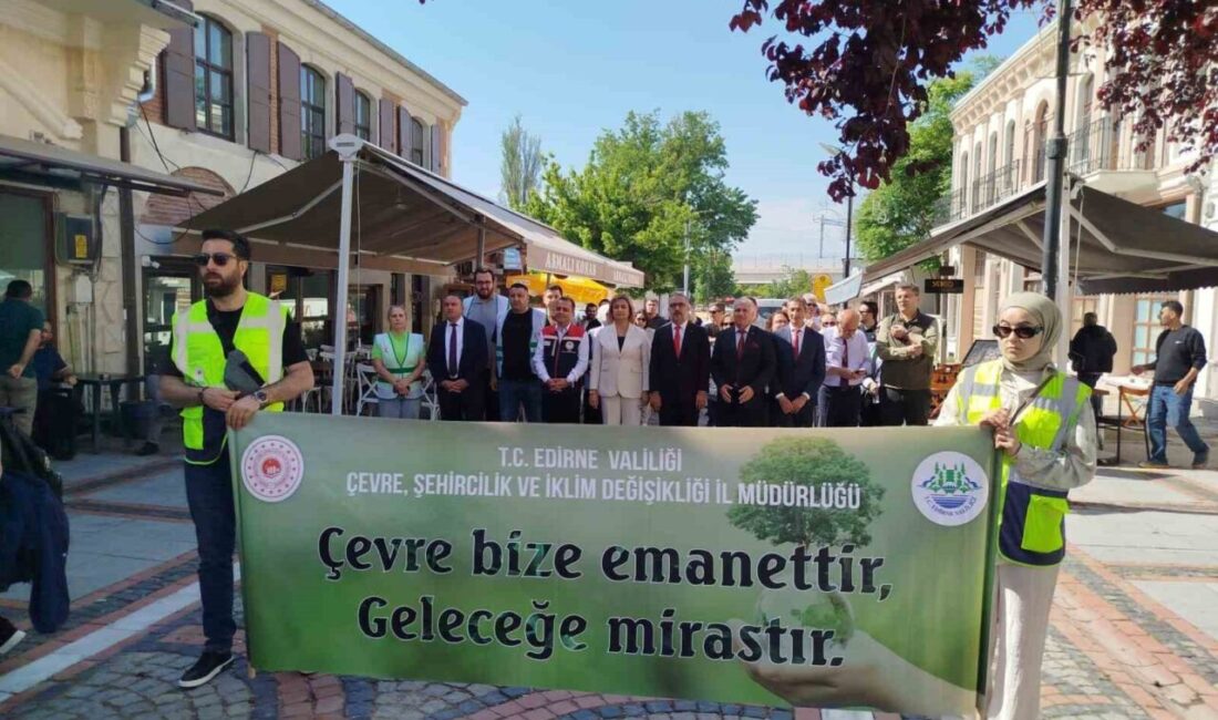 Edirne’de, Çevre ve Şehircilik ve İklim Değişikliği İl Müdürlüğü’nce Türkiye