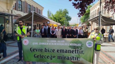 Edirne’de, Çevre ve Şehircilik ve İklim Değişikliği İl Müdürlüğü’nce Türkiye