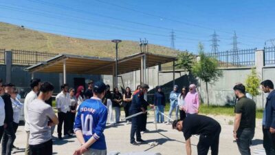 Elazığ İl Afet ve Acil Durum Müdürlüğü tarafından öğrencilere çadır