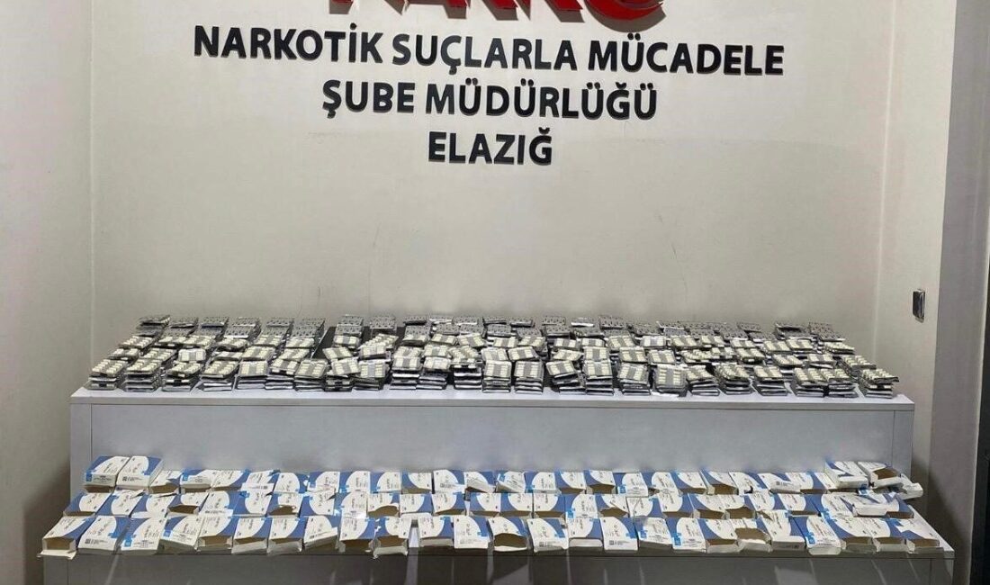 Elazığ’da polis ekipleri tarafından düzenlenen operasyonda 10 bin 352 adet