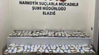 Elazığ’da polis ekipleri tarafından düzenlenen operasyonda 10 bin 352 adet