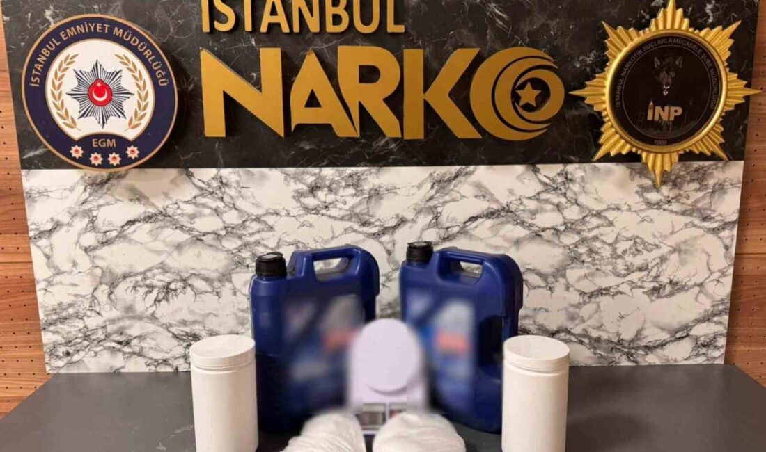 Esenyurt’ta bir ev ve araca düzenlenen operasyonda, 11 kilo 600