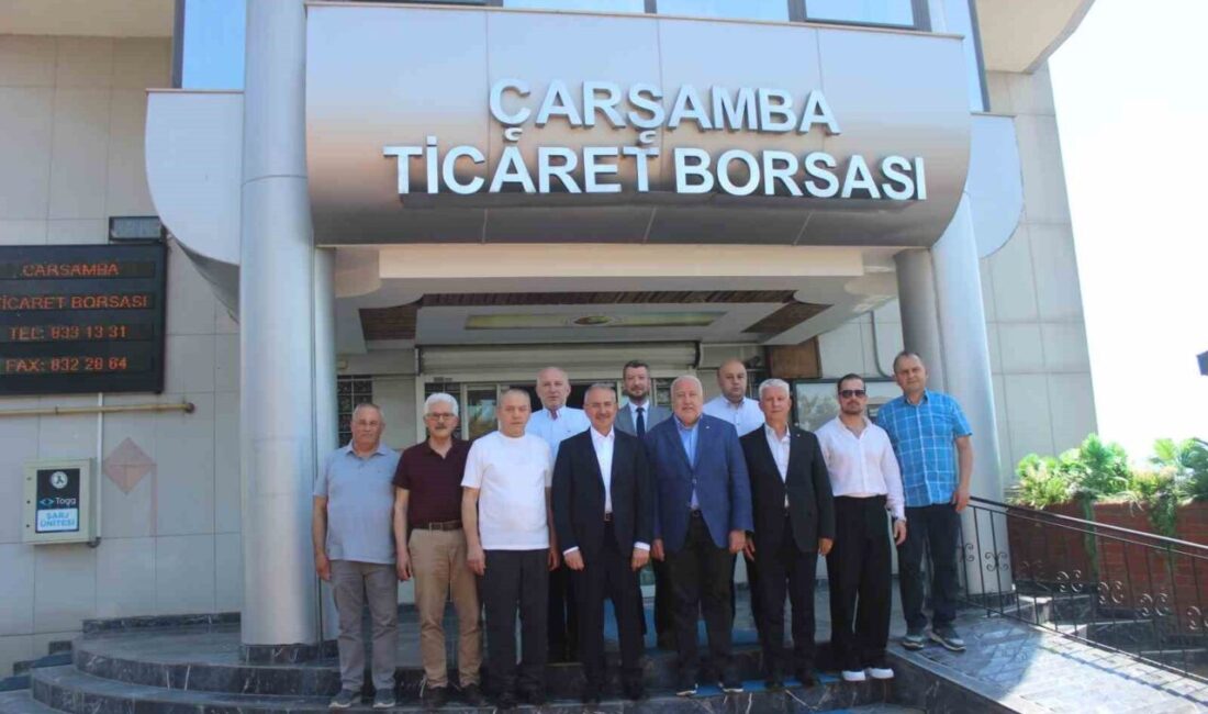 Samsun Çarşamba Ticaret Borsası’nda gerçekleştirilen ziyarette, ilçe ekonomisi, tarımsal faaliyetler