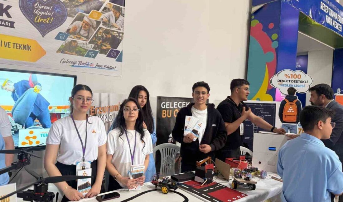 Erzurum’da öğrencilerin geliştirdiği zirai drone, akıllı baston ve ilaç takip