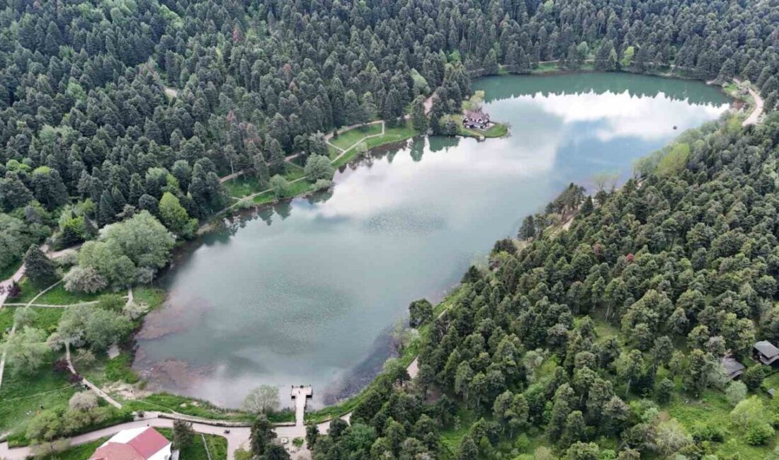 Bolu’nun doğa harikası Gölcük Tabiat Parkı, bayram yoğunluğunun ardından huzur
