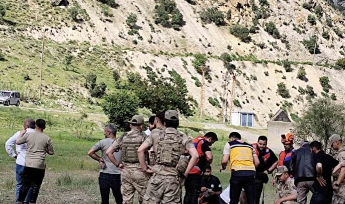 Hakkari-Van karayolu üzerinde bulunan Zap suyuna düşen bir kişi hayatını