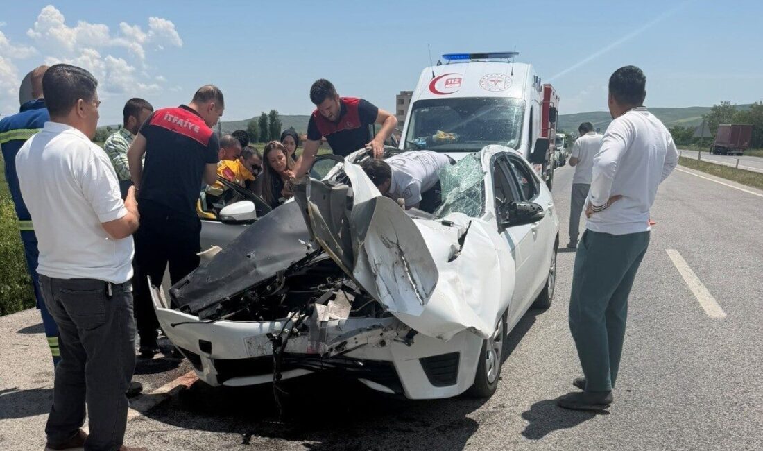Yozgat’ın Yerköy ilçesinde, Hızlı Tren Kavşağı mevkiinde meydana gelen trafik