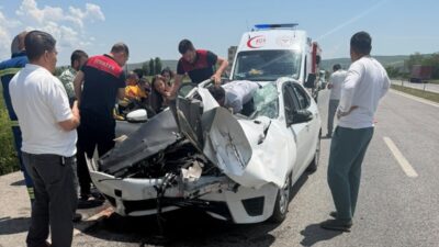 Yozgat’ın Yerköy ilçesinde, Hızlı Tren Kavşağı mevkiinde meydana gelen trafik