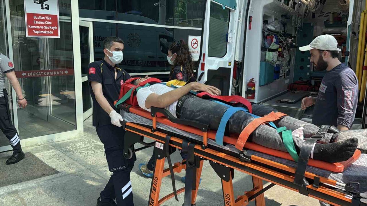 Karabük’te inşaatta çalıştığı sırada 4’üncü kattaki iskeleden düşen yabancı uyruklu