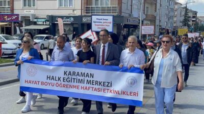Karaman’da ’Hayat Boyu Öğrenme Haftası’ etkinlikleri kortej yürüyüşüyle başladı. İl