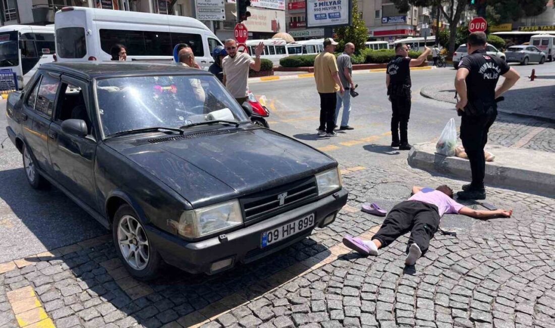 Aydın’ın Efeler ilçesinde yolun karşısına geçmek isteyen kadın, otomobilin çarpması