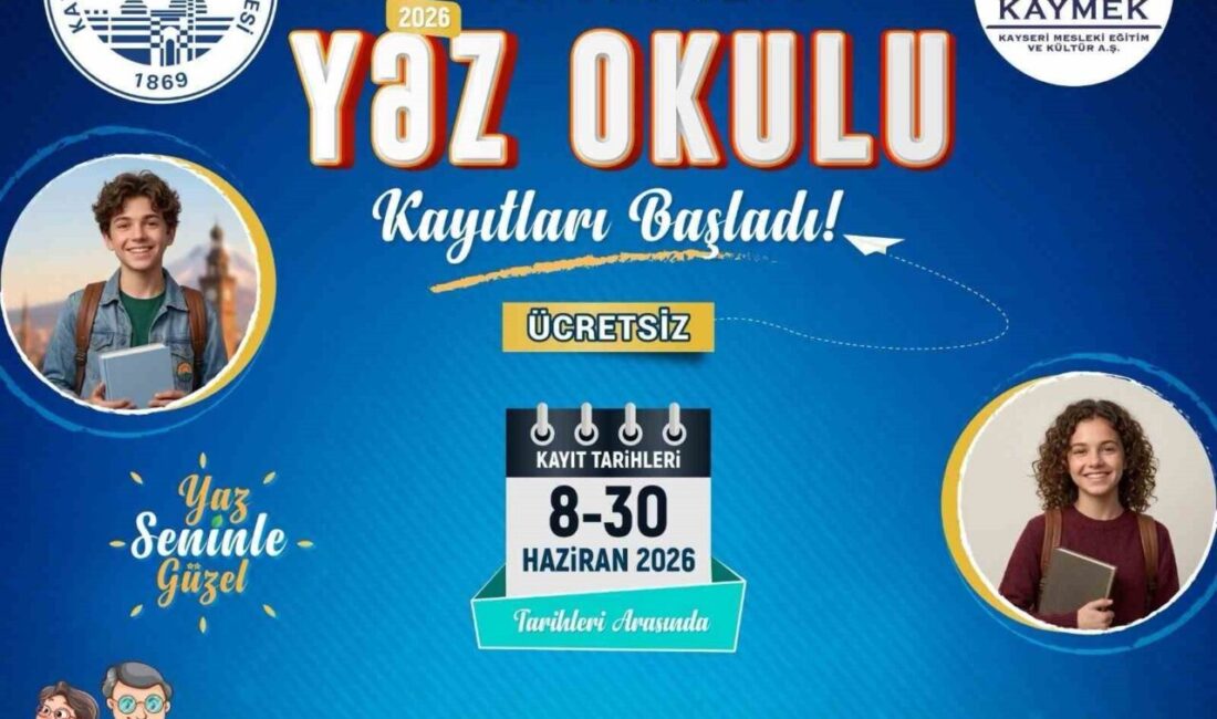 Kayseri Büyükşehir Belediyesi bünyesinde faaliyetlerini sürdüren KAYMEK; zengin içerikli Yaz