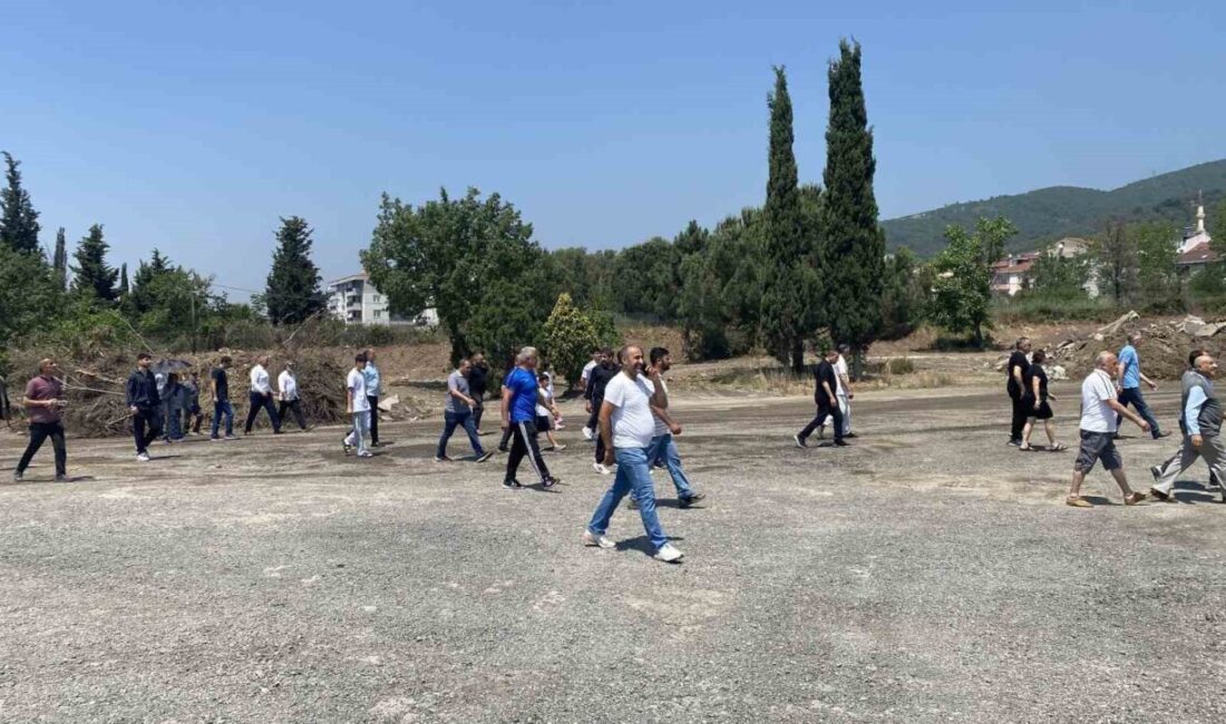 Kocaeli’nin Körfez ilçesinde mahalle sakinleri yapımı planlanan tır parkına karşı