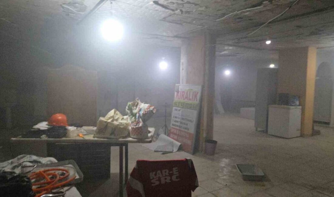 Samsun’un İlkadım ilçesinde bir köfteci dükkanının içerisinde çıkan yangın sonrası