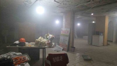 Samsun’un İlkadım ilçesinde bir köfteci dükkanının içerisinde çıkan yangın sonrası