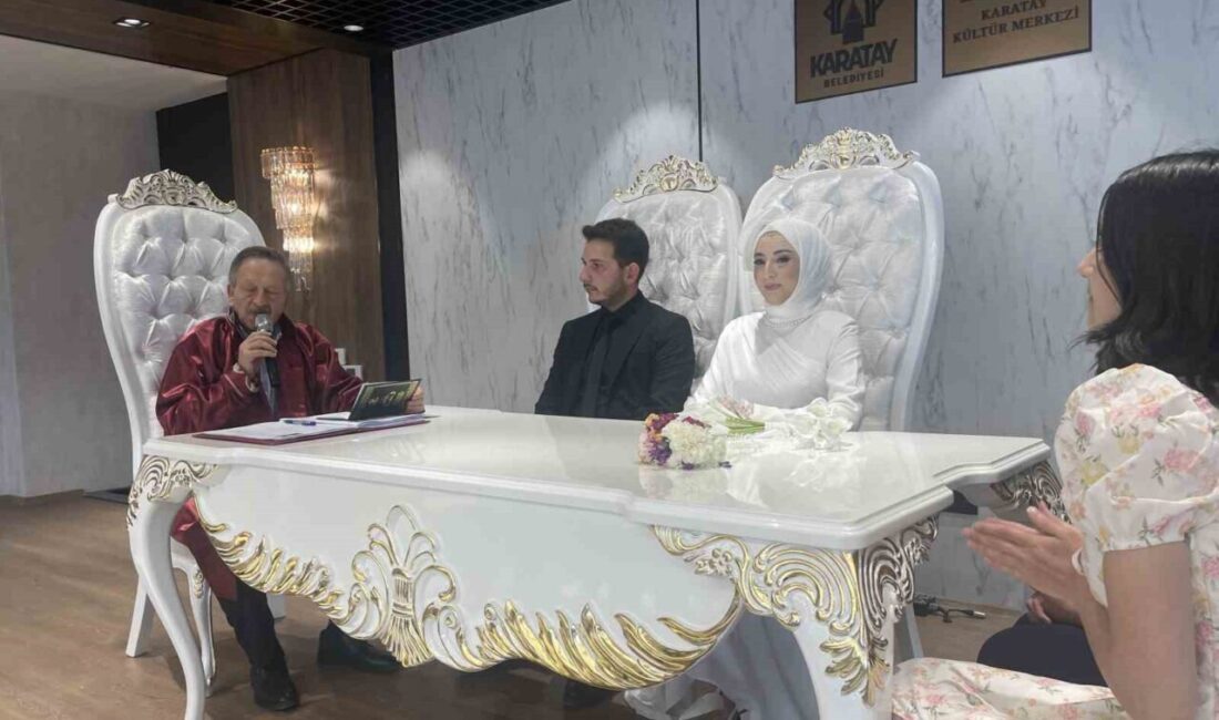 Konya’da 06.06.2026 tarihinde nikah kıydırmak isteyen çiftler, nikah salonlarında yoğunluk
