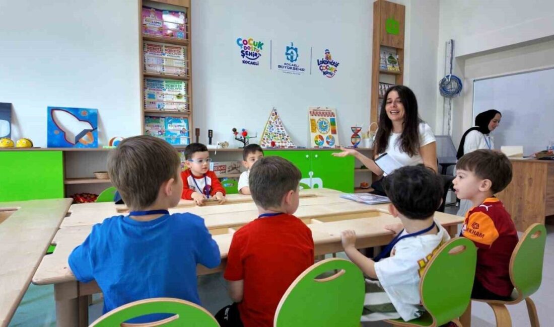 Kocaeli’de Lokomotif Çocuk Köyü Lotus’ta ilk ders heyecanı yaşandı, minikler