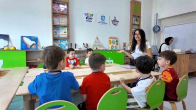 Kocaeli’de Lokomotif Çocuk Köyü Lotus’ta ilk ders heyecanı yaşandı, minikler
