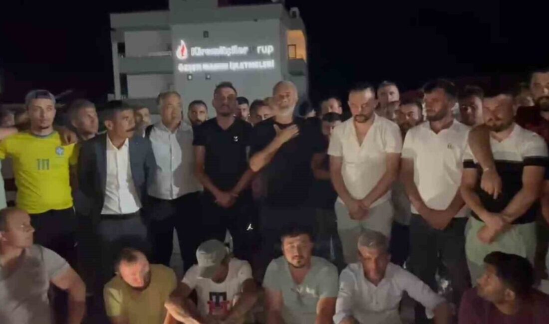 Edirne’de faaliyet gösteren Kiremitçiler Grup bünyesindeki Özşen Madencilik işçileri, yaklaşık
