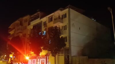 Malatya’da bir apartmanın çatı kısmında meydana gelen göçük paniğe neden