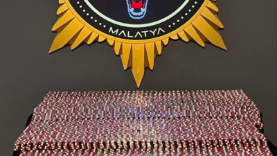 Malatya’da narkotik ekiplerince bir takside yapılan aramada 28 bin 630