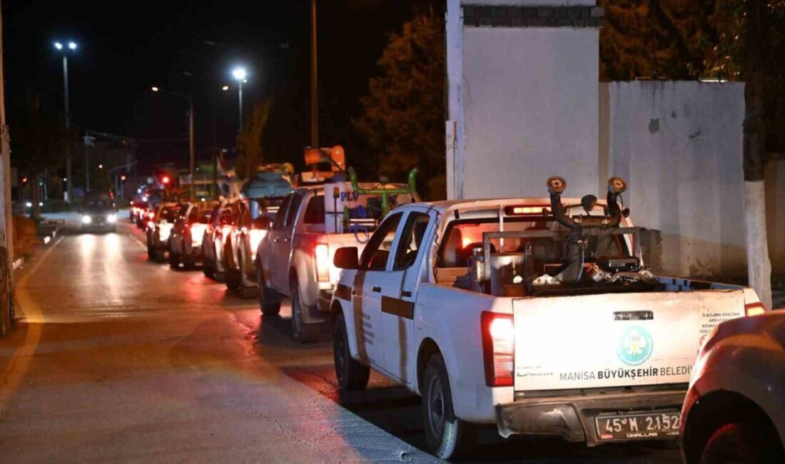 Manisa Büyükşehir Belediyesi, vektörlerle mücadele kapsamında 17 ilçede ilaçlama çalışmalarını