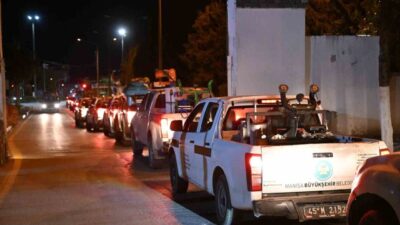 Manisa Büyükşehir Belediyesi, vektörlerle mücadele kapsamında 17 ilçede ilaçlama çalışmalarını