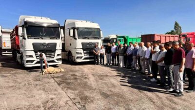 Soma Nakliyeciler Kooperatifi’nde yeni nakliye sezonu kurban kesimiyle açıldı. Milli