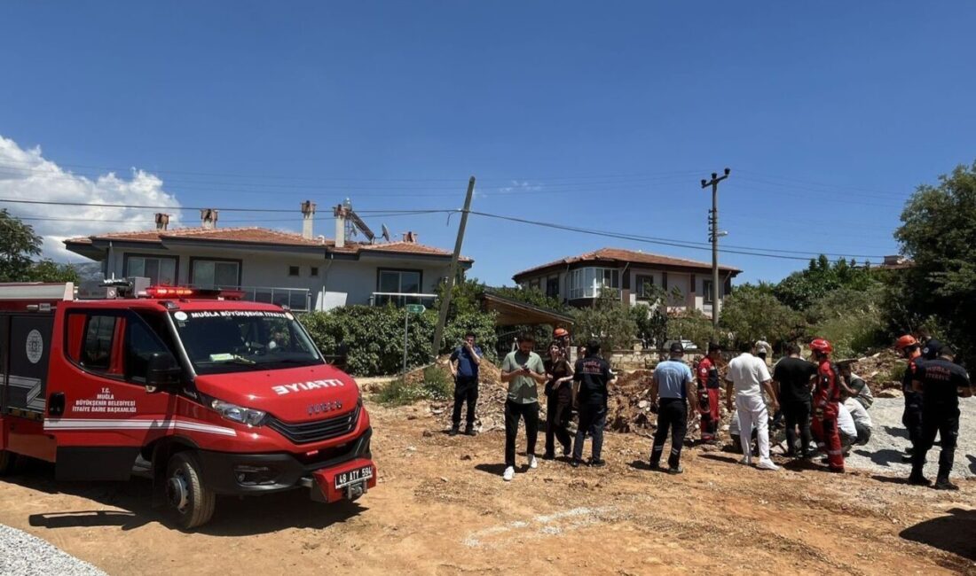 Muğla’nın Menteşe ilçesi Yeniköy Mahallesi’nde altyapı çalışması sırasında meydana gelen