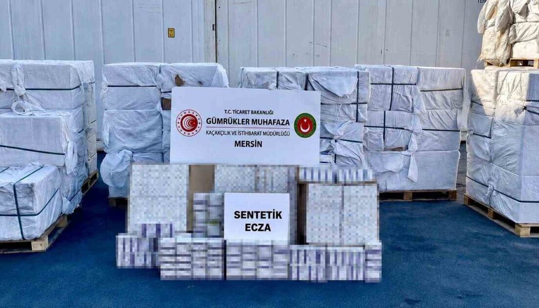 Mersin Limanında gerçekleştirilen operasyonda piyasa değeri yaklaşık 4 milyar 960
