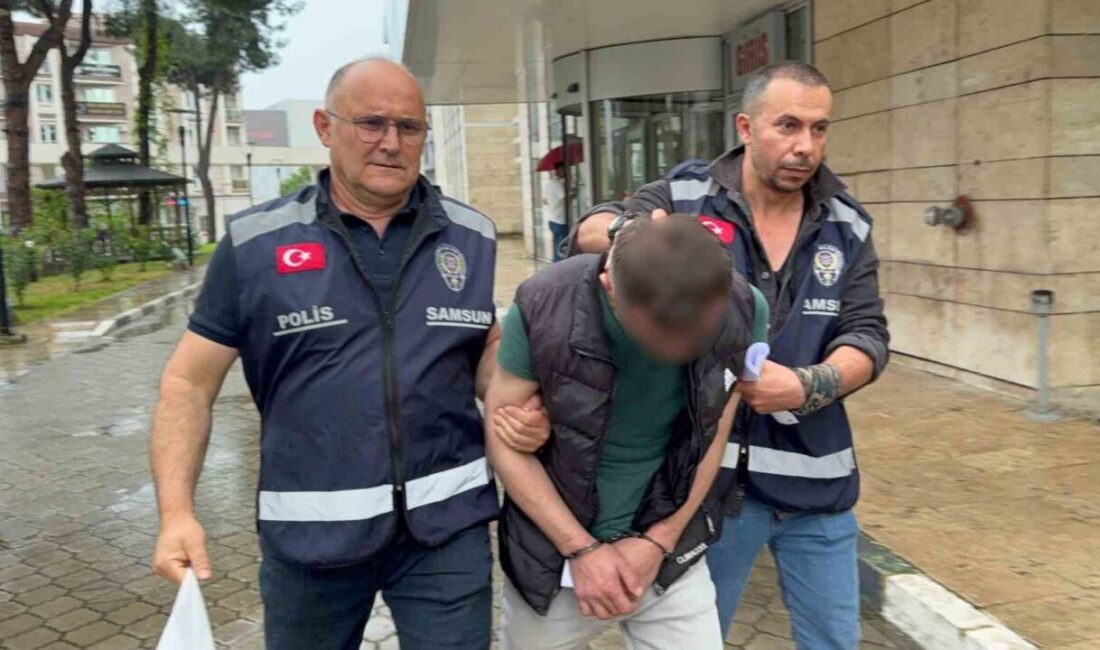 Samsun’da boşanma aşamasında olduğu eşinin yolunu mezarlıkta keserek onu darbettiği