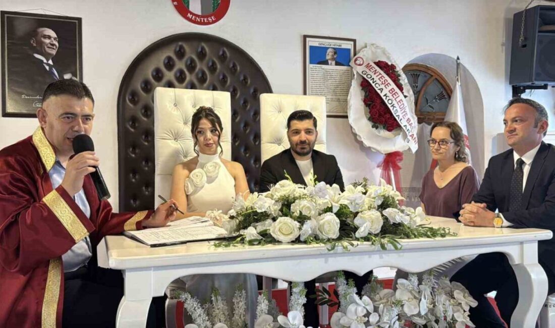 Muğla’nın Menteşe ilçesinde evlilik tarihlerinin özel ve akılda kalıcı olmasını