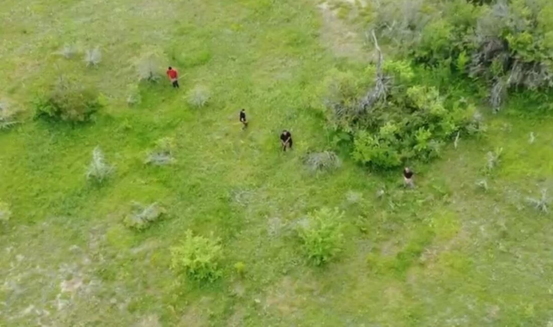 Karabük’ün Eflani ilçesinde kaçak kazı yaptıkları iddia edilen şüpheliler, köy
