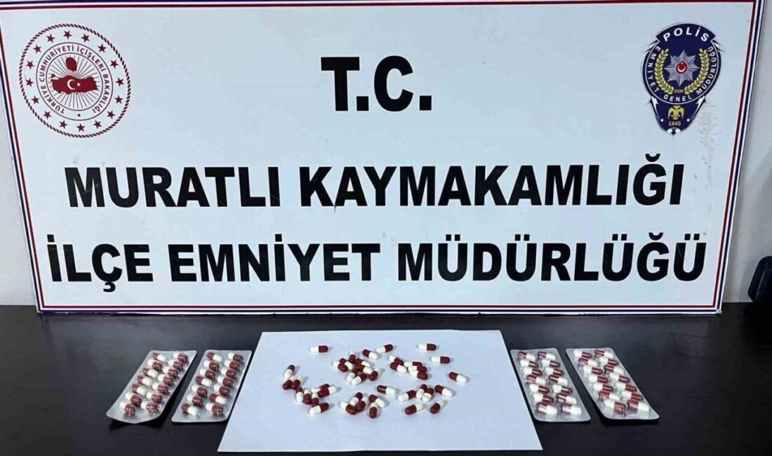 Tekirdağ’ın Muratlı ilçesinde Emniyet Müdürlüğü Asayiş Büro Amirliği’ne bağlı narkotik