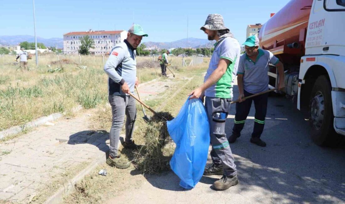Nazilli Belediyesi Park ve Bahçeler Müdürlüğü ekipleri, kent genelindeki parklar,