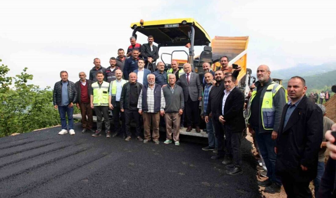 Ordu Büyükşehir Belediyesi, Perşembe ilçesinde 6 mahalleyi birbirine bağlayan ve
