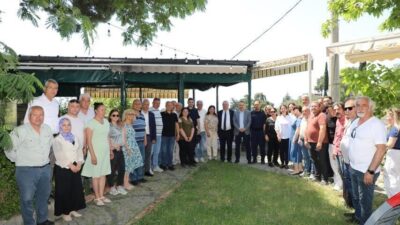 Edremit Kaymakamı Ahmet Odabaş, Edremit Belediye Başkanı Mehmet Ertaş ve
