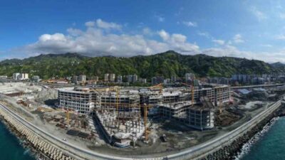 Yapımı devam eden Rize Şehir Hastanesi projesi Rize’nin sağlık turizmine