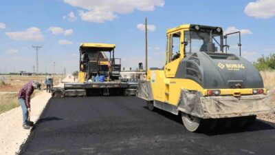 Şanlıurfa’da kırsal mahalleleri birbirine bağlayan 14 kilometrelik grup yolunda başlatılan