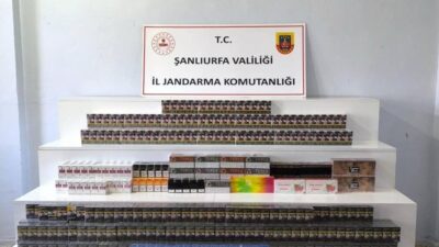 Şanlıurfa’nın Viranşehir ilçesinde gerçekleştirilen denetim ve operasyonlarda binlerce kaçak sigara