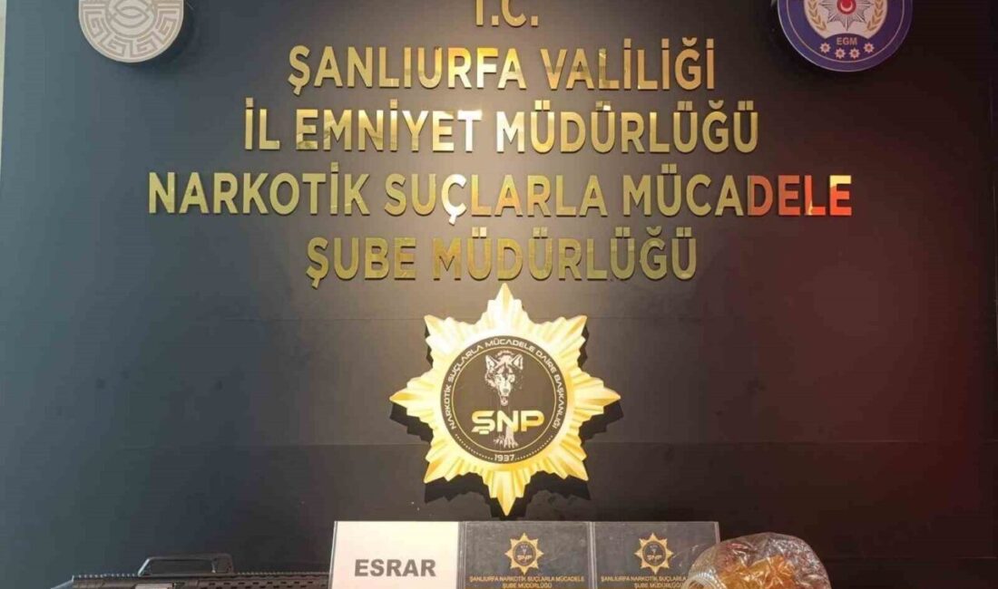 Şanlıurfa’da polis ekipleri tarafından gerçekleştirilen uyuşturucu operasyonunda 3 kişi gözaltına