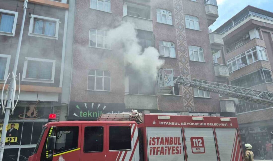 İstanbul’un Sultangazi ilçesinde bir dairede çıkan yangın mahallede korku ve