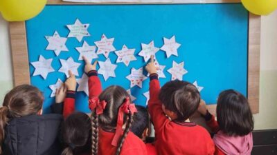 Kocasinan Şehit Haldun Ateş İlkokulu öğrencileri; ’Zorbalığa Karşı Birlikte (Together