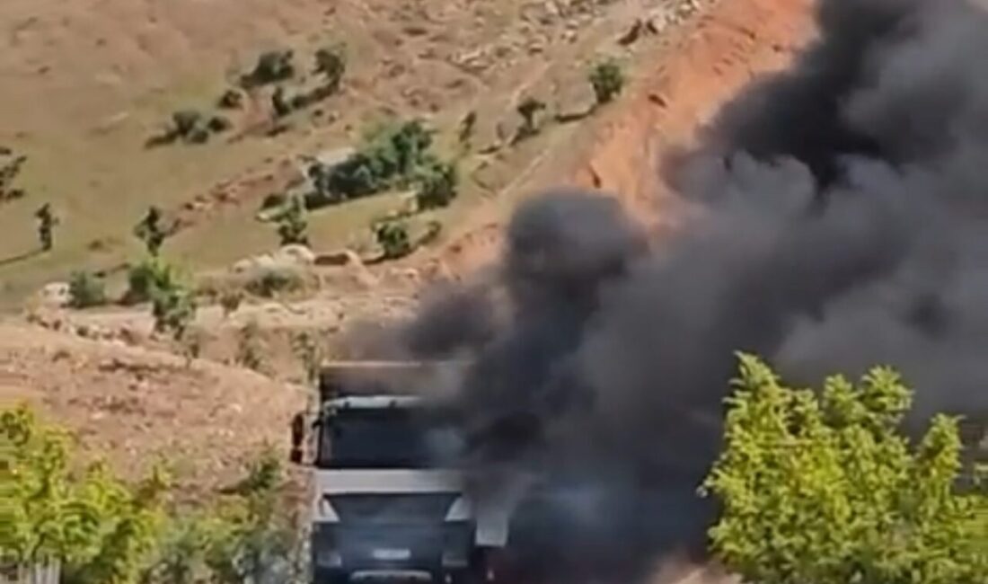 Siirt’in Eruh ilçesine bağlı Zorava bölgesinde, seyir halindeki bir yük