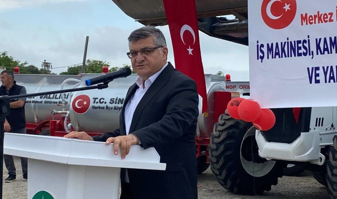 Sinop’ta, İl Özel İdaresi bünyesine kazandırılan iş makineleri, kamyonlar, yangın